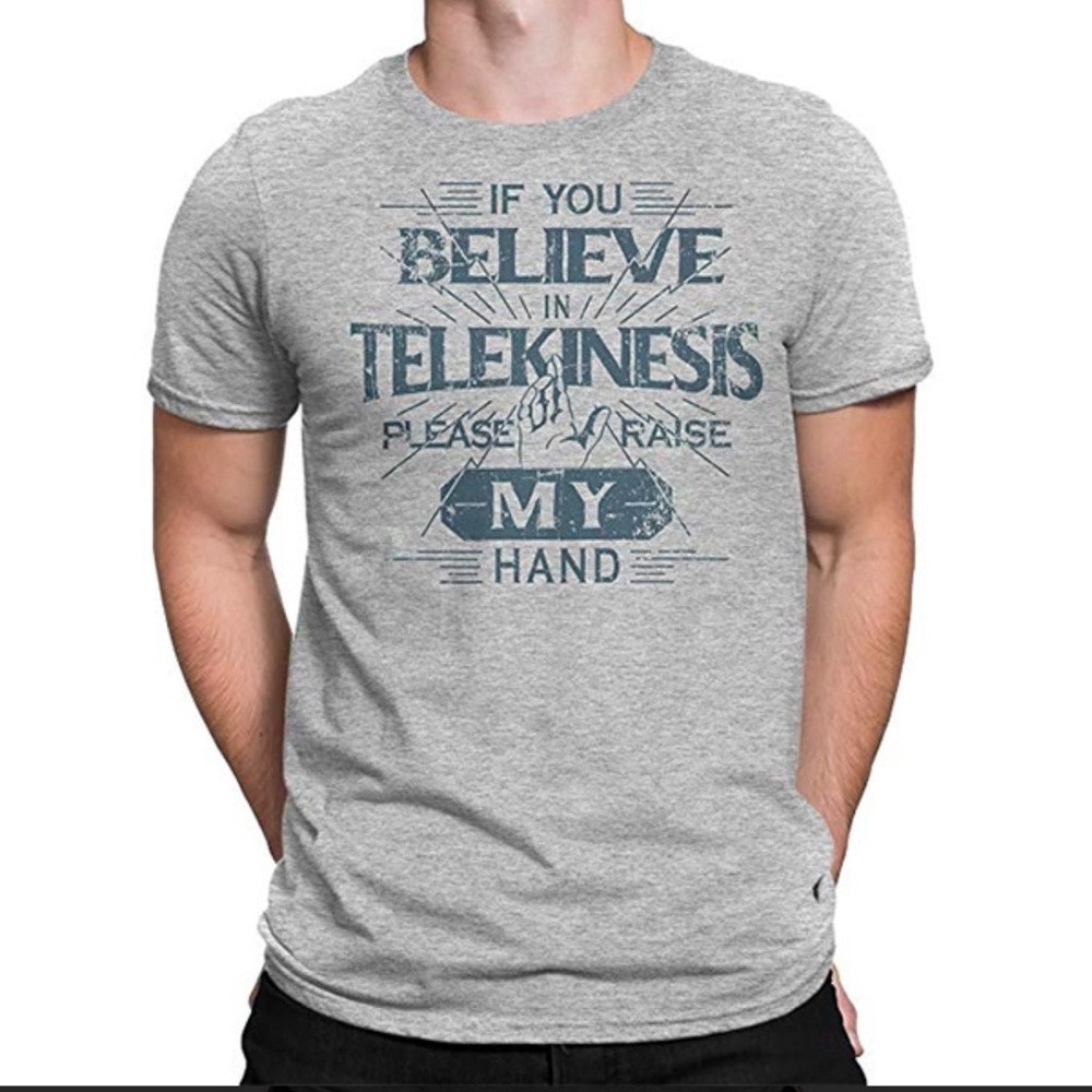 Telekinesis Graphic Tee Light Gray Medium